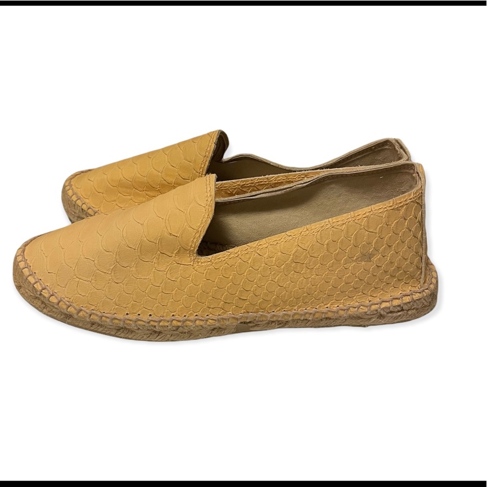 Manebi Women’s Size 38 Yellow Python Espadrilles … - image 2